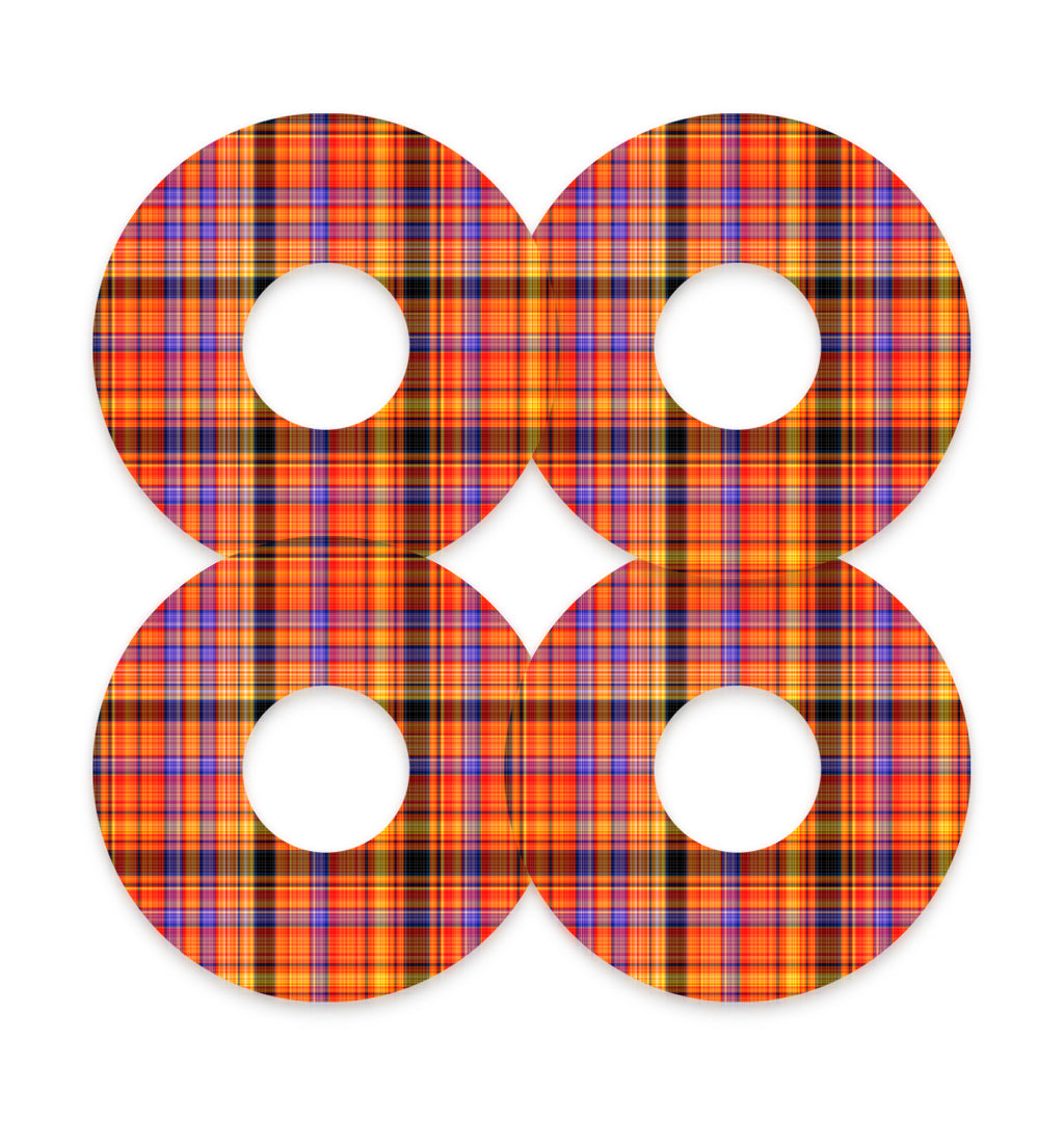 Pumpkin Plaid FreeStyle Libre 3 Patch Tape - Pump Peelz