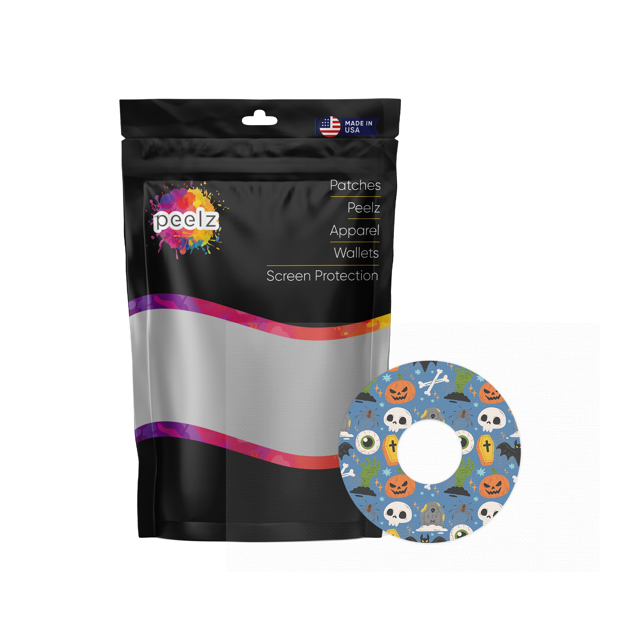Spooky Night FreeStyle Libre 3 Patch Tape - Pump Peelz