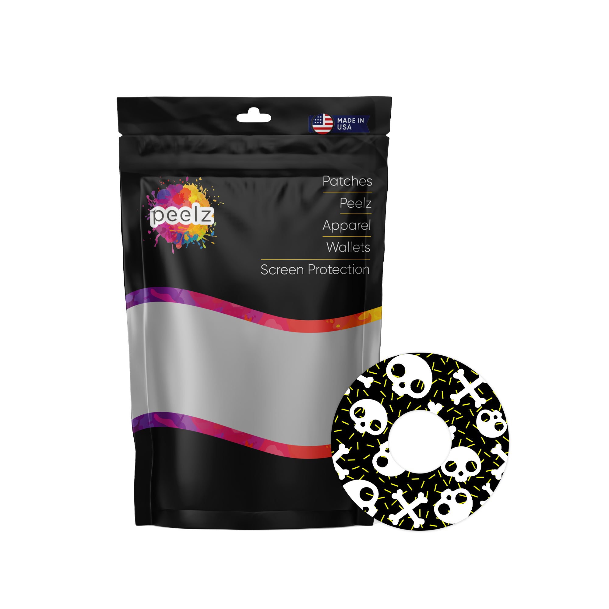 Bone Pop FreeStyle Libre 3 Patch Tape - Pump Peelz