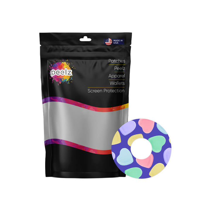 Candy Hearts Patch Pro Tape Designed for the FreeStyle Libre 3 - Pump Peelz