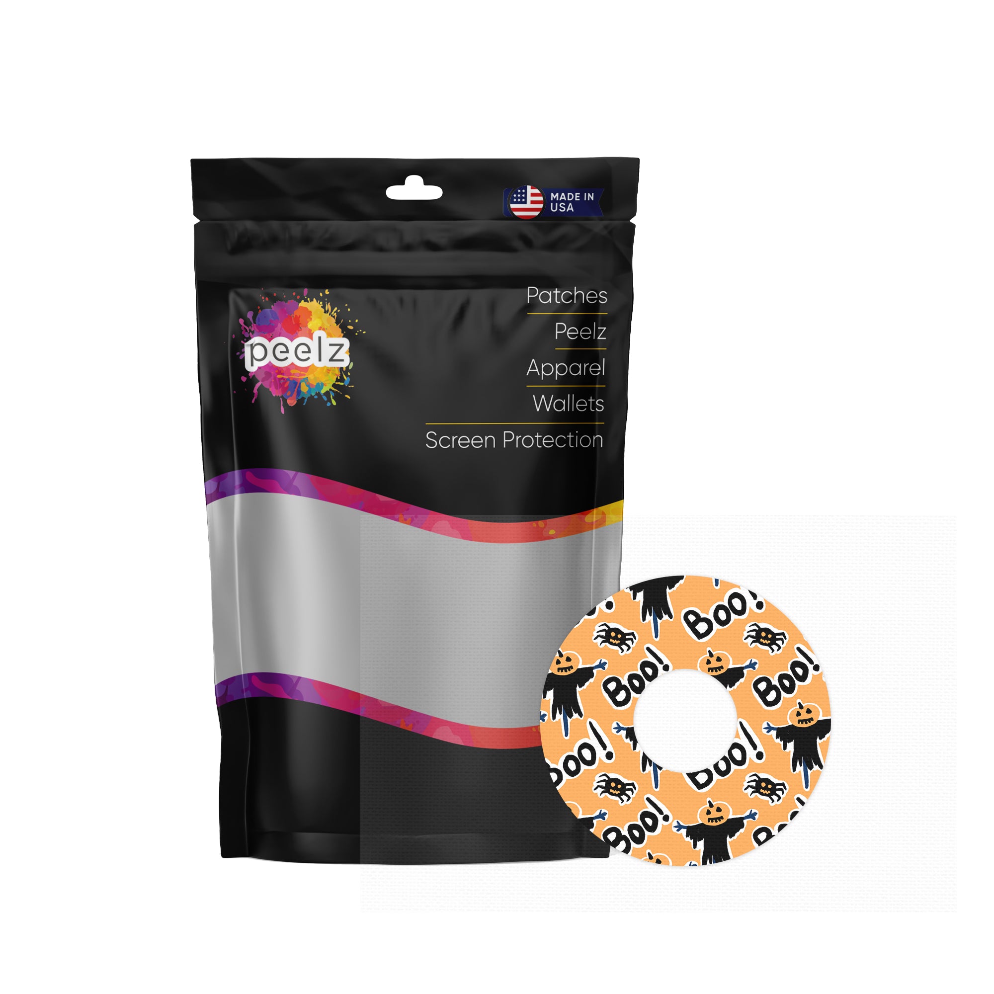 Pumpkin Boo FreeStyle Libre 3 Patch Tape - Pump Peelz