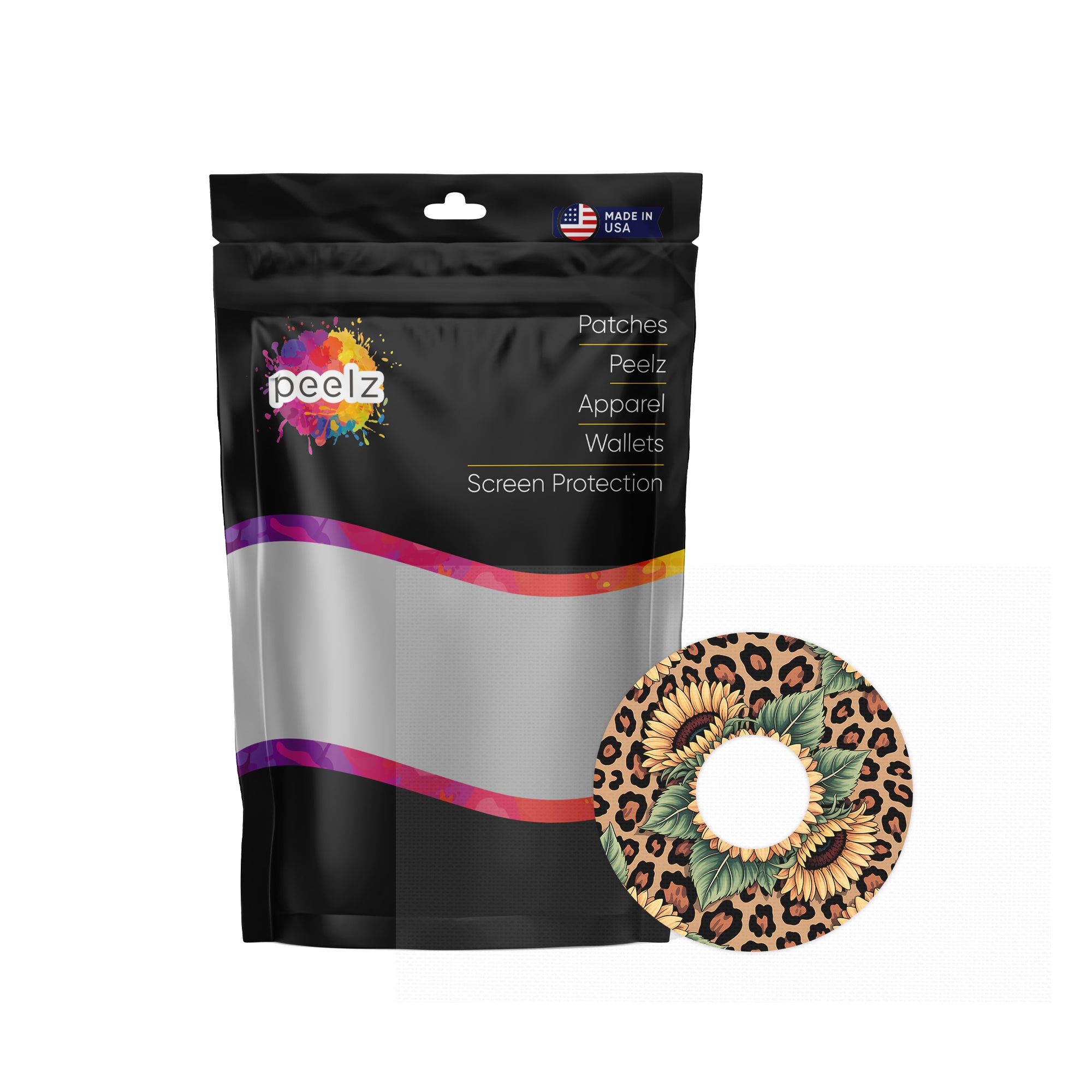 Wild Sunflower FreeStyle Libre 3 Patch Tape - Pump Peelz