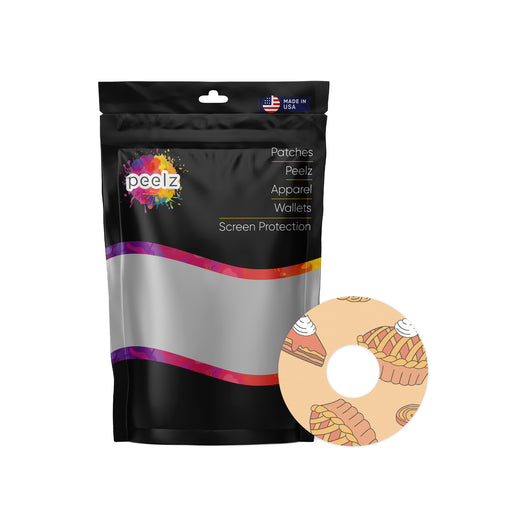Thanksgiving Pies Patch+ Tape Designed for the FreeStyle Libre 3 - Pump Peelz
