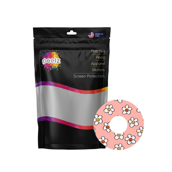 Happy Flowers Patch Pro Tape Designed for the FreeStyle Libre 3