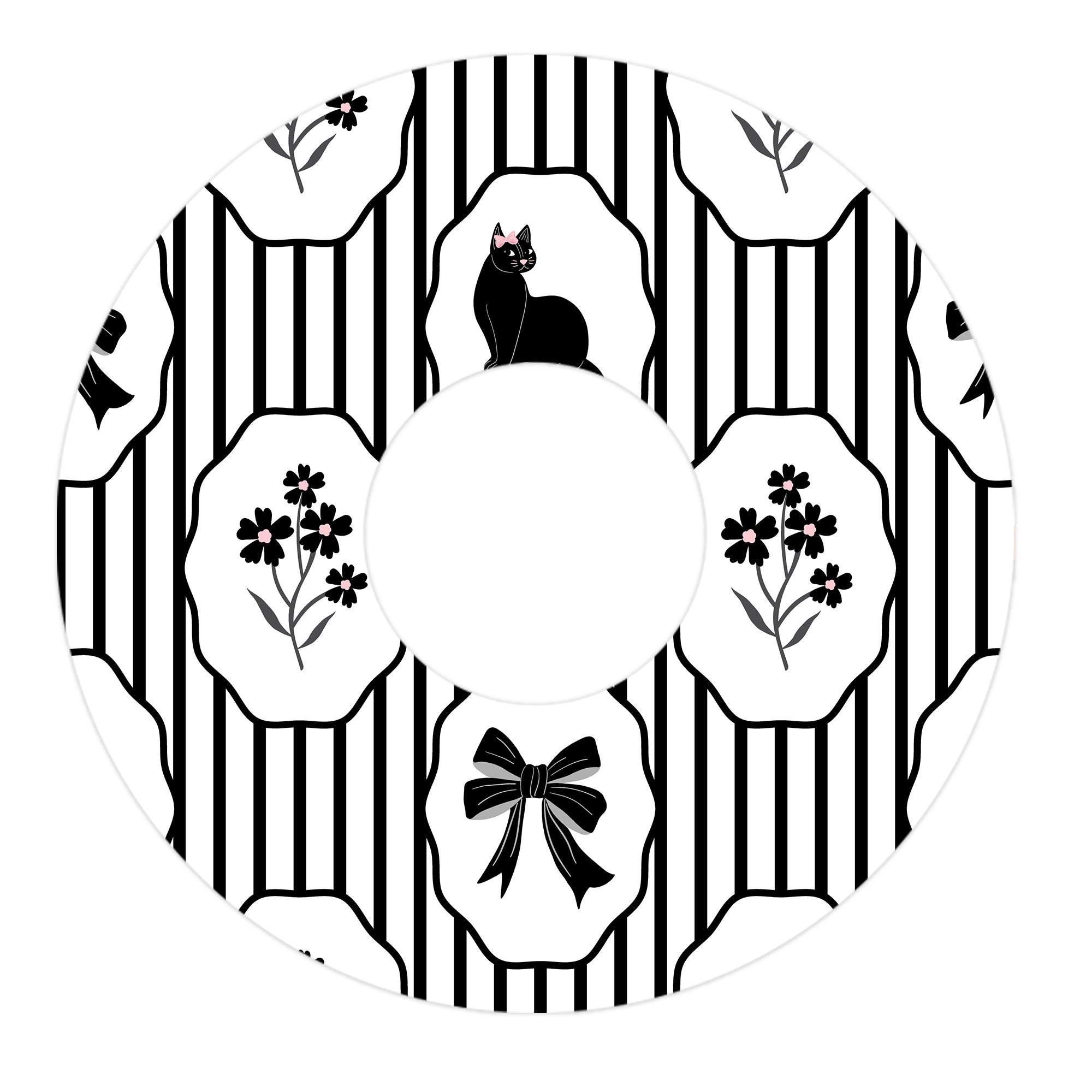 Midnight Cat FreeStyle Libre 3 Patch Tape - Pump Peelz