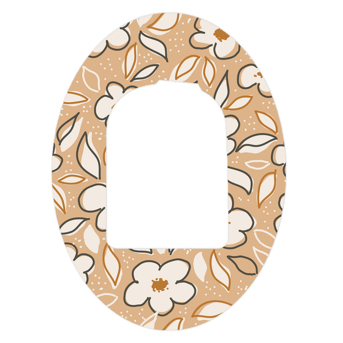 Muted Floral Patch Tape Designed for the Omnipod