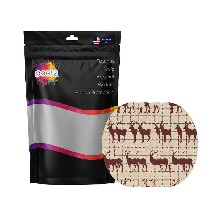 Reindeer Plaid Patch+ Omnipod Tape - Pump Peelz