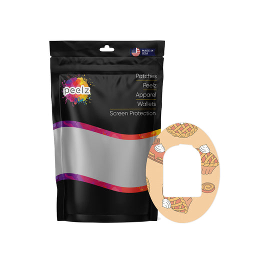 Thanksgiving Pies Patch Pro Tape Designed for Omnipod - Pump Peelz