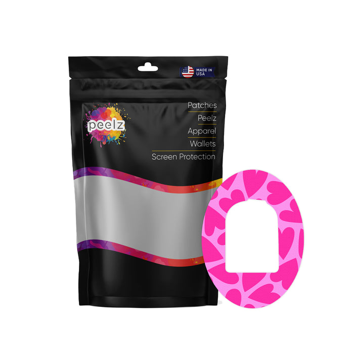 Puffy Hearts Patch Pro Tape Designed for Omnipod - Pump Peelz