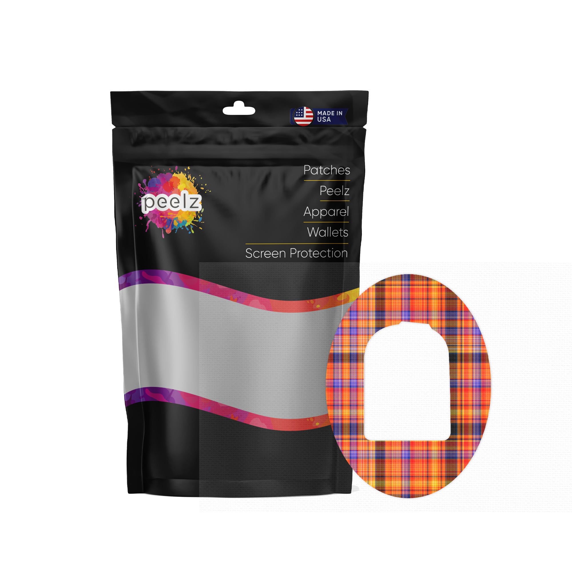 Pumpkin Plaid Pod Patch Tape - Pump Peelz