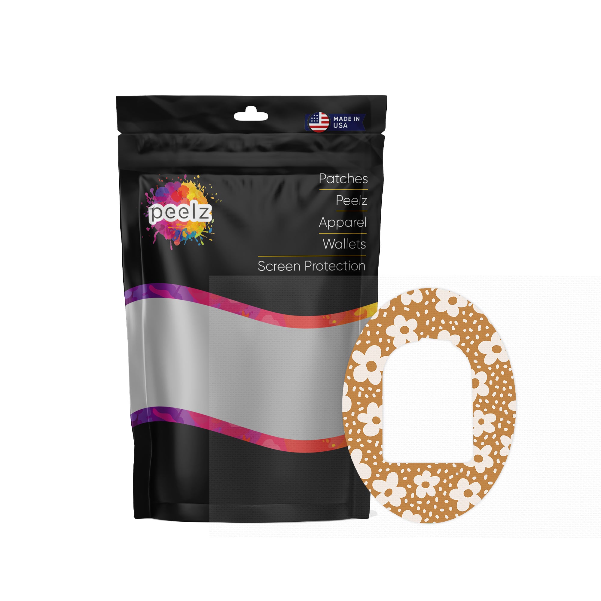 Caramel Daisies Pod Patch Tape - Pump Peelz