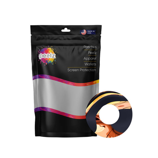 Lava Flow Patch Tape Designed for the FreeStyle Libre 2-Pump Peelz