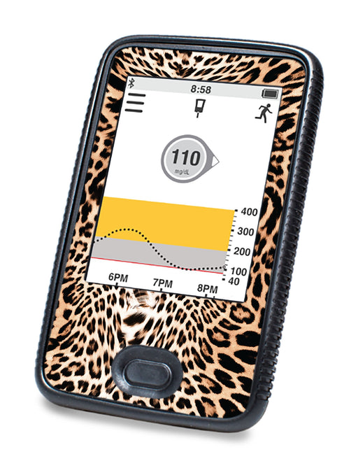 Leopard Print For Dexcom G6© Touchscreen Receiver Peelz Continuous Glucose Monitor