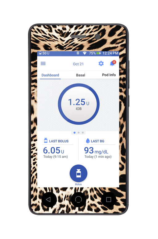 Leopard Print Omnipod Dash Peelz For Pdm