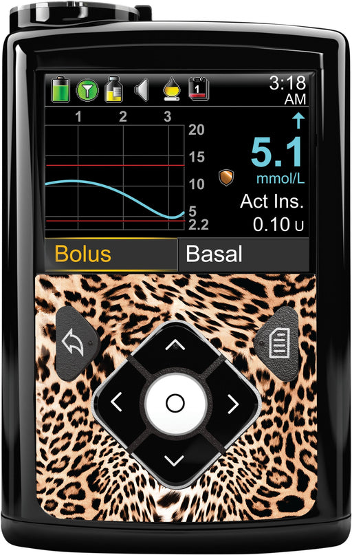 Leopard Print Sticker for Medtronic MiniMed 770G & 780G - Pump Peelz