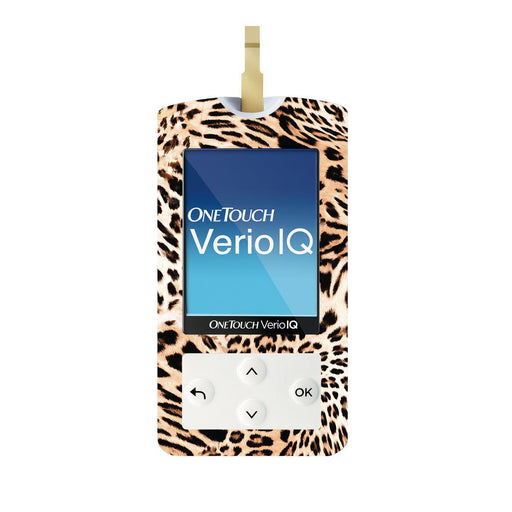 Leopard Print For Onetouch Verio Iq Glucometer Peelz Verioiq