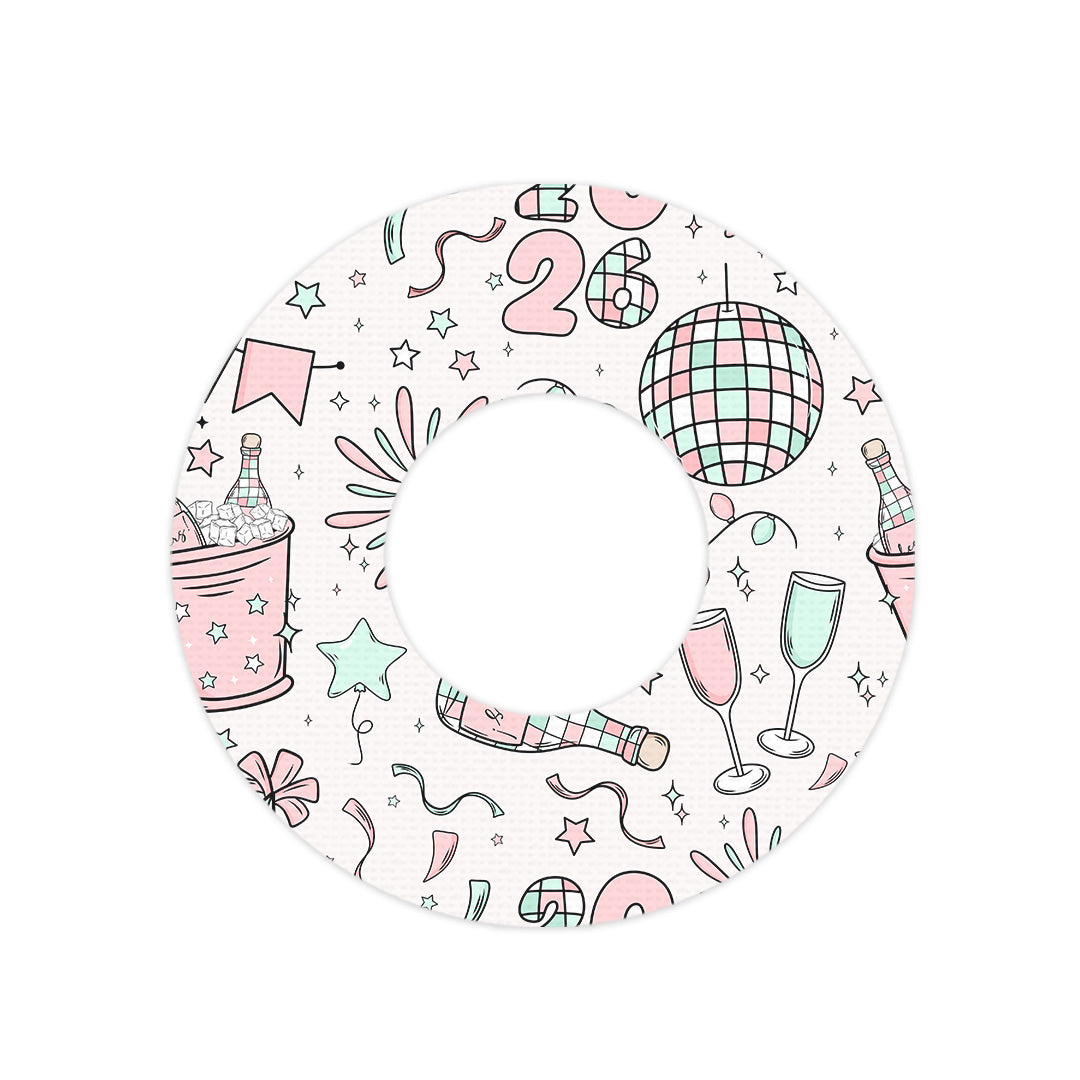 Cheers to '26 Freestyle Libre 2 Patch Tape - Pump Peelz