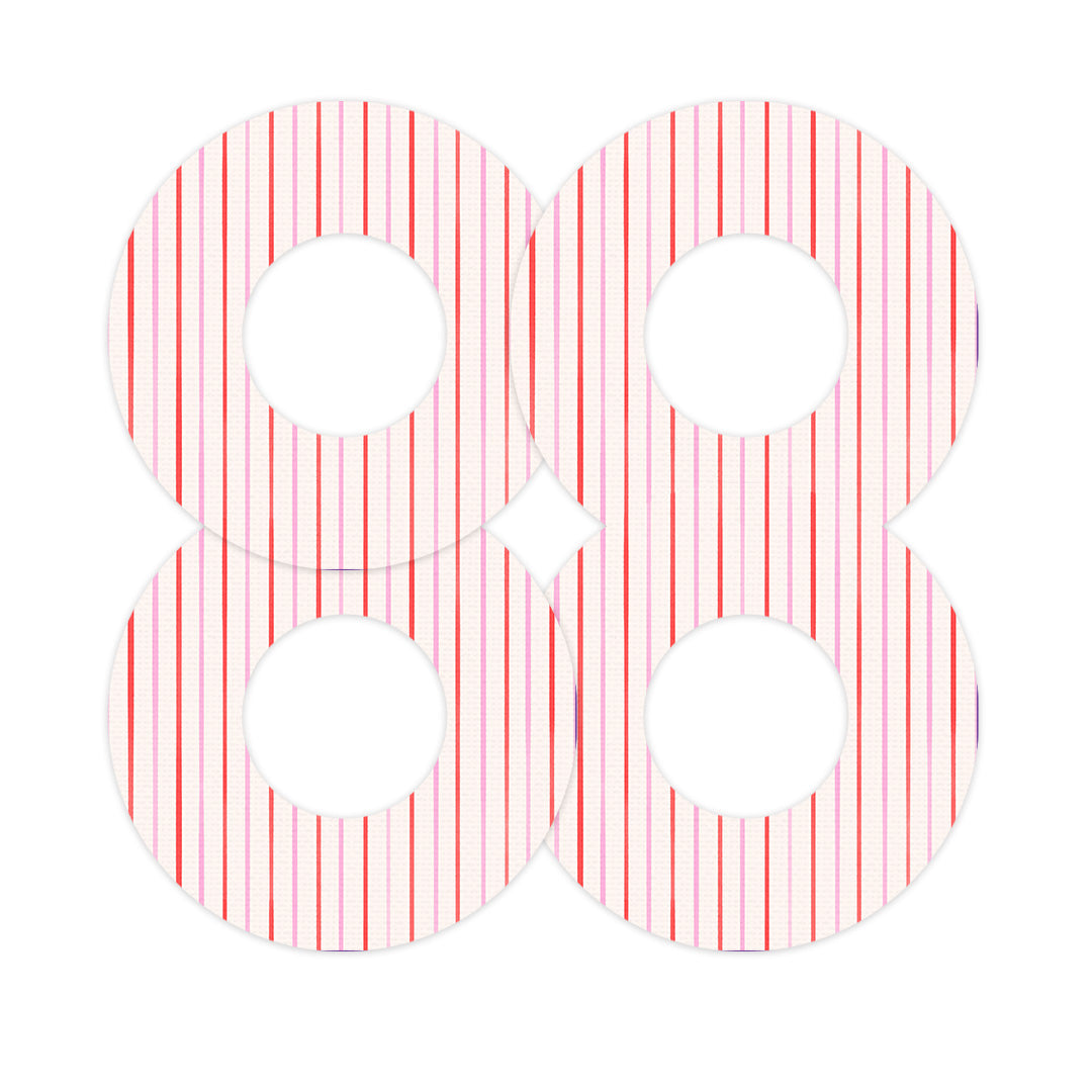 Peppermint Stripes Freestyle Libre 2 Patch Tape - Pump Peelz