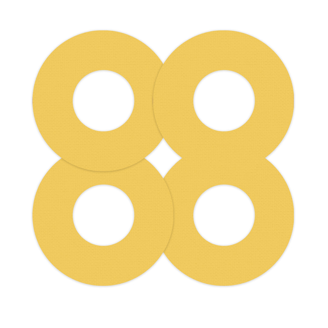 Solid Color Yellow Freestyle Libre 2 Patch Tape - Pump Peelz