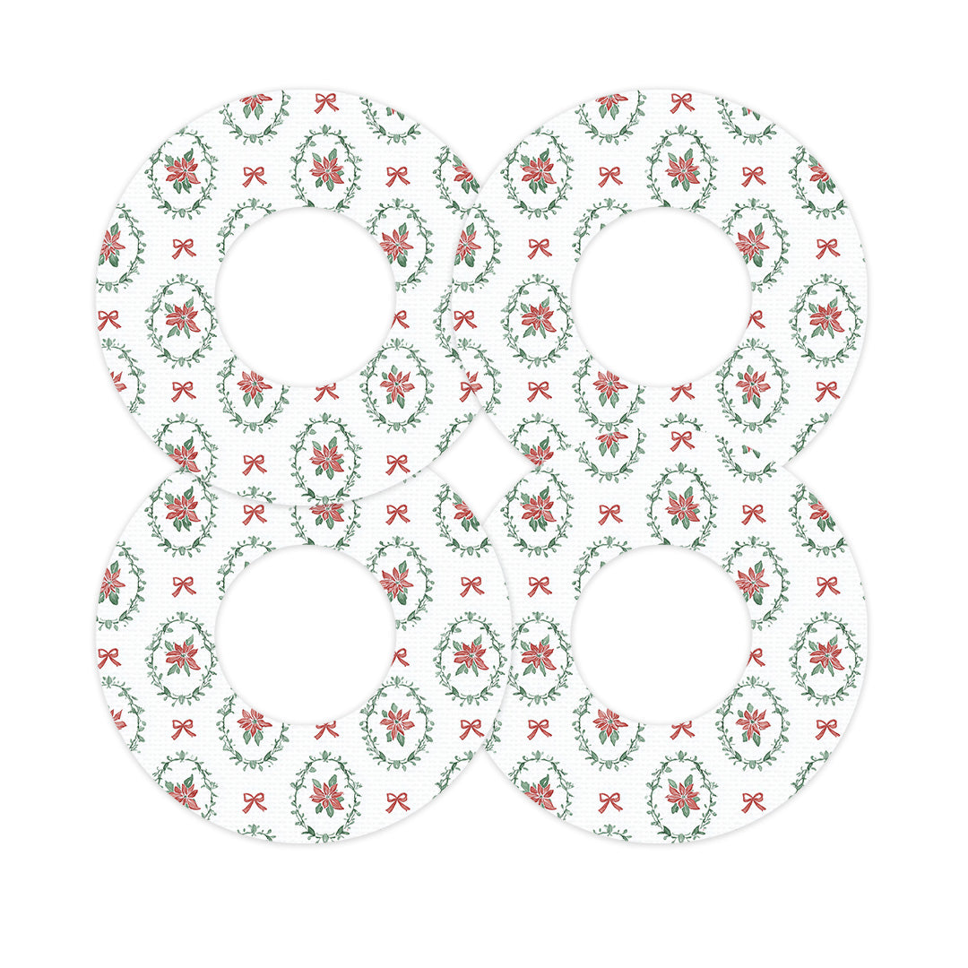 Poinsettia Parade Freestyle Libre 2 Patch Tape - Pump Peelz