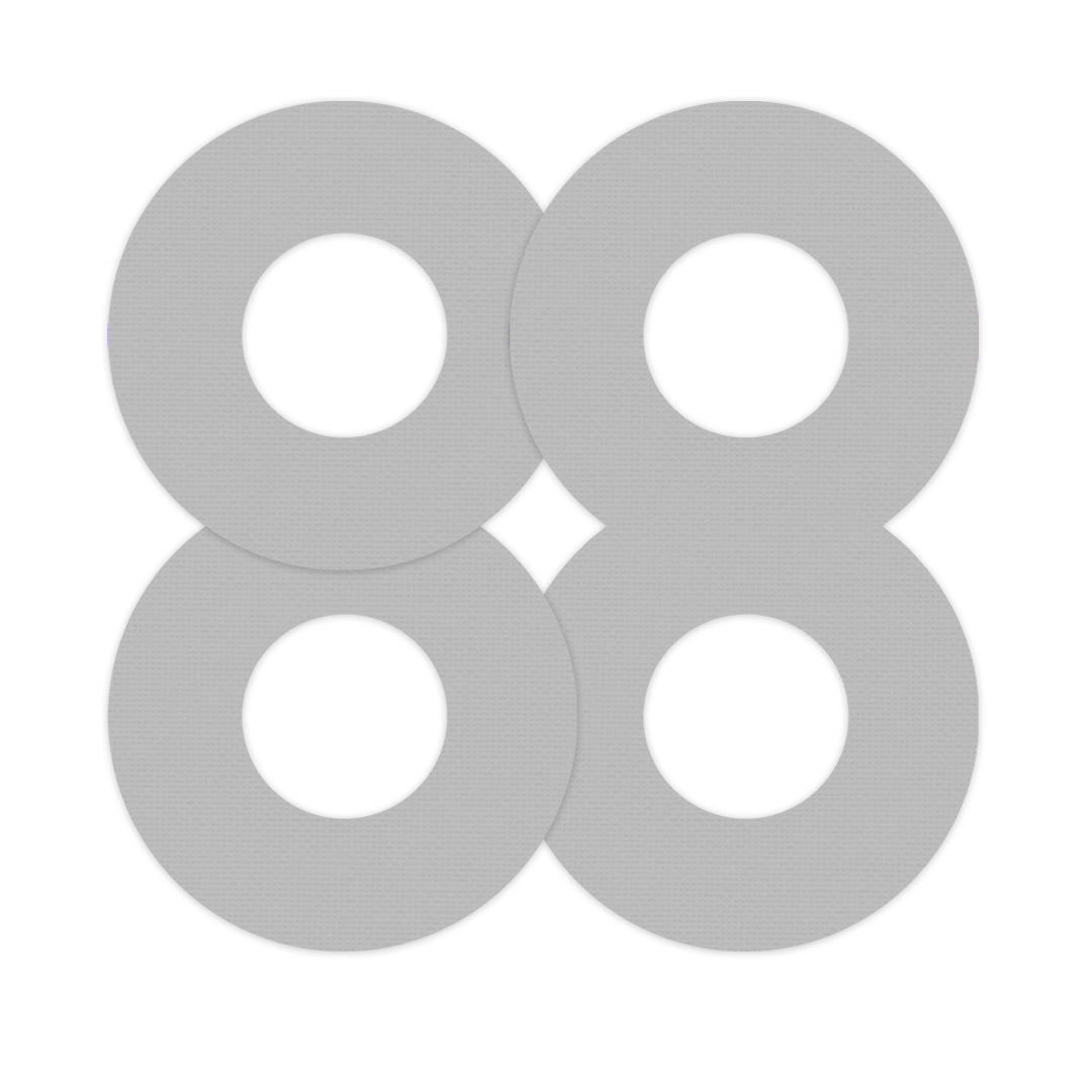 Solid Color Grey Freestyle Libre 2 Patch Tape - Pump Peelz