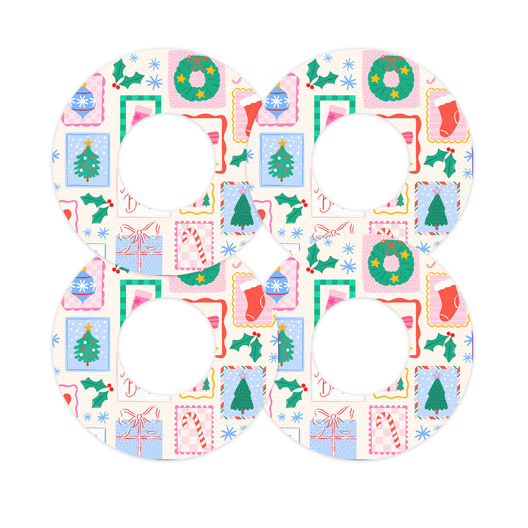 Holiday Greetings Freestyle Libre 2 Patch Tape - Pump Peelz