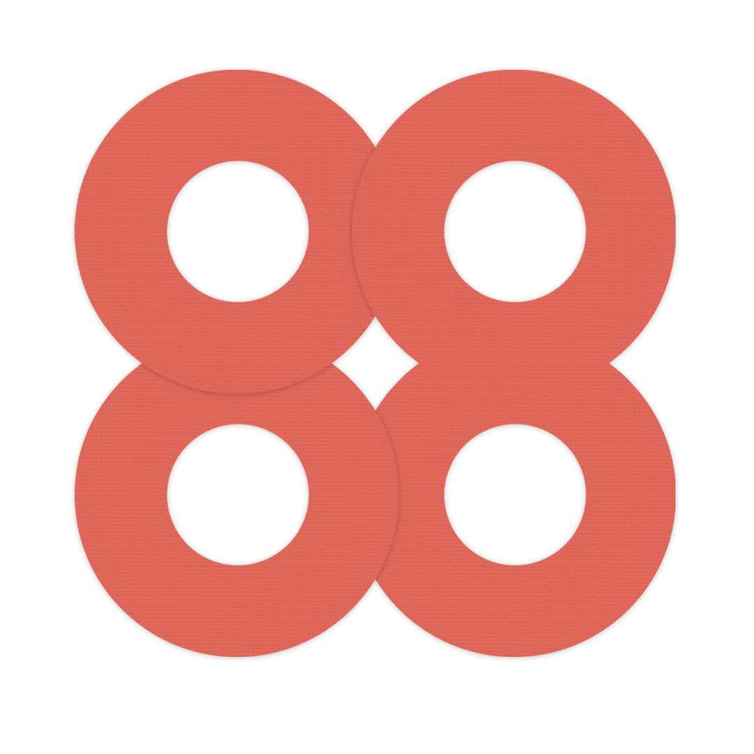 Solid Color Orange Freestyle Libre 2 Patch Tape - Pump Peelz