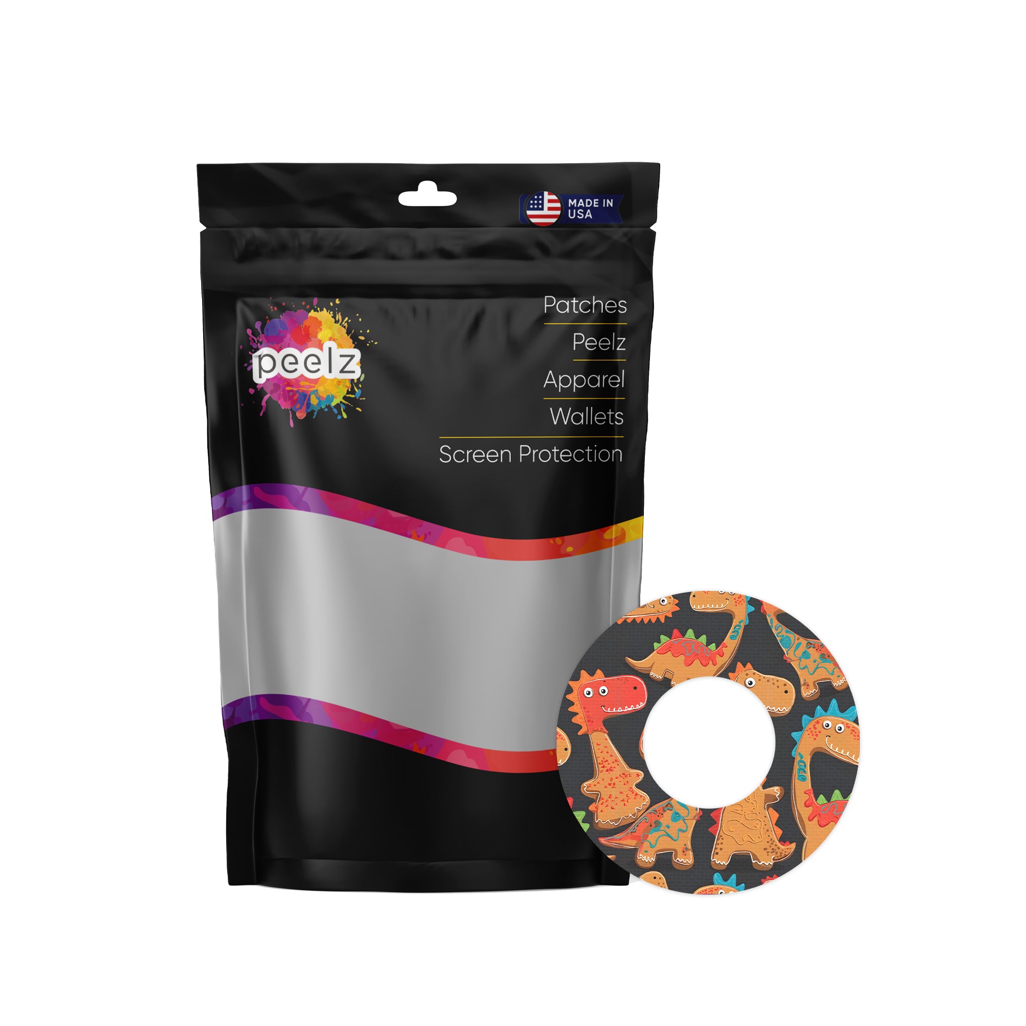Jurassic Gingerbread Freestyle Libre 2 Patch Tape - Pump Peelz