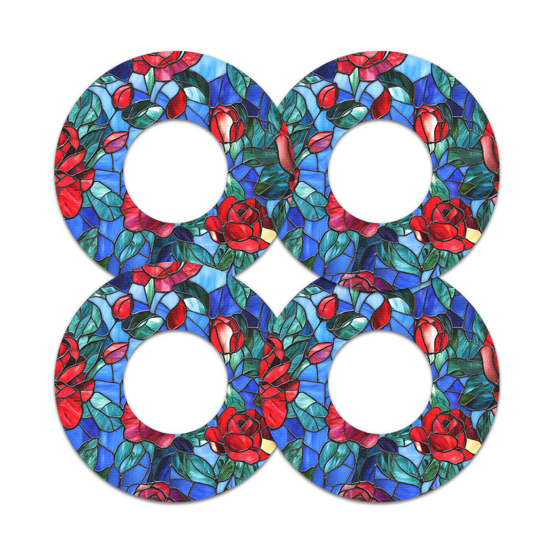 Crimson Blooms Freestyle Libre 2 Patch Tape - Pump Peelz