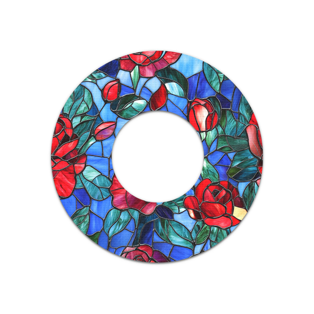 Crimson Blooms Freestyle Libre 2 Patch Tape - Pump Peelz