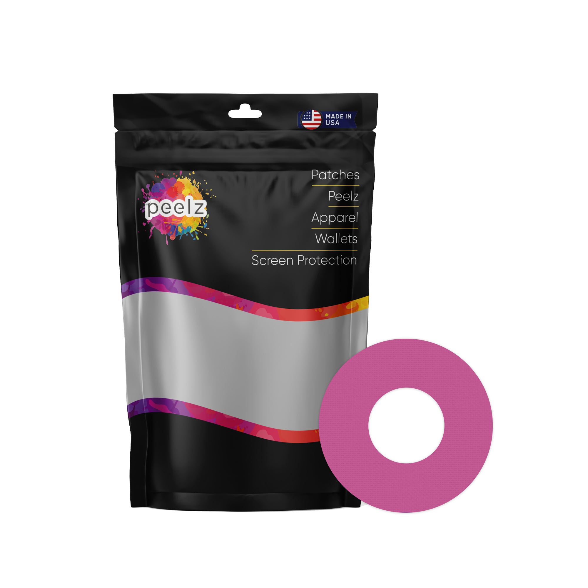 Solid Color Berry Freestyle Libre 2 Patch Tape - Pump Peelz