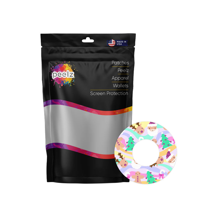 Christmas Pastel Patch Tape Designed for the FreeStyle Libre 2