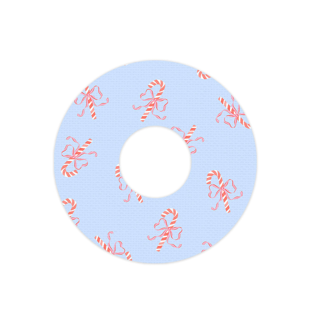 Candy Cane Lane FreeStyle Libre 3 Patch Tape - Pump Peelz