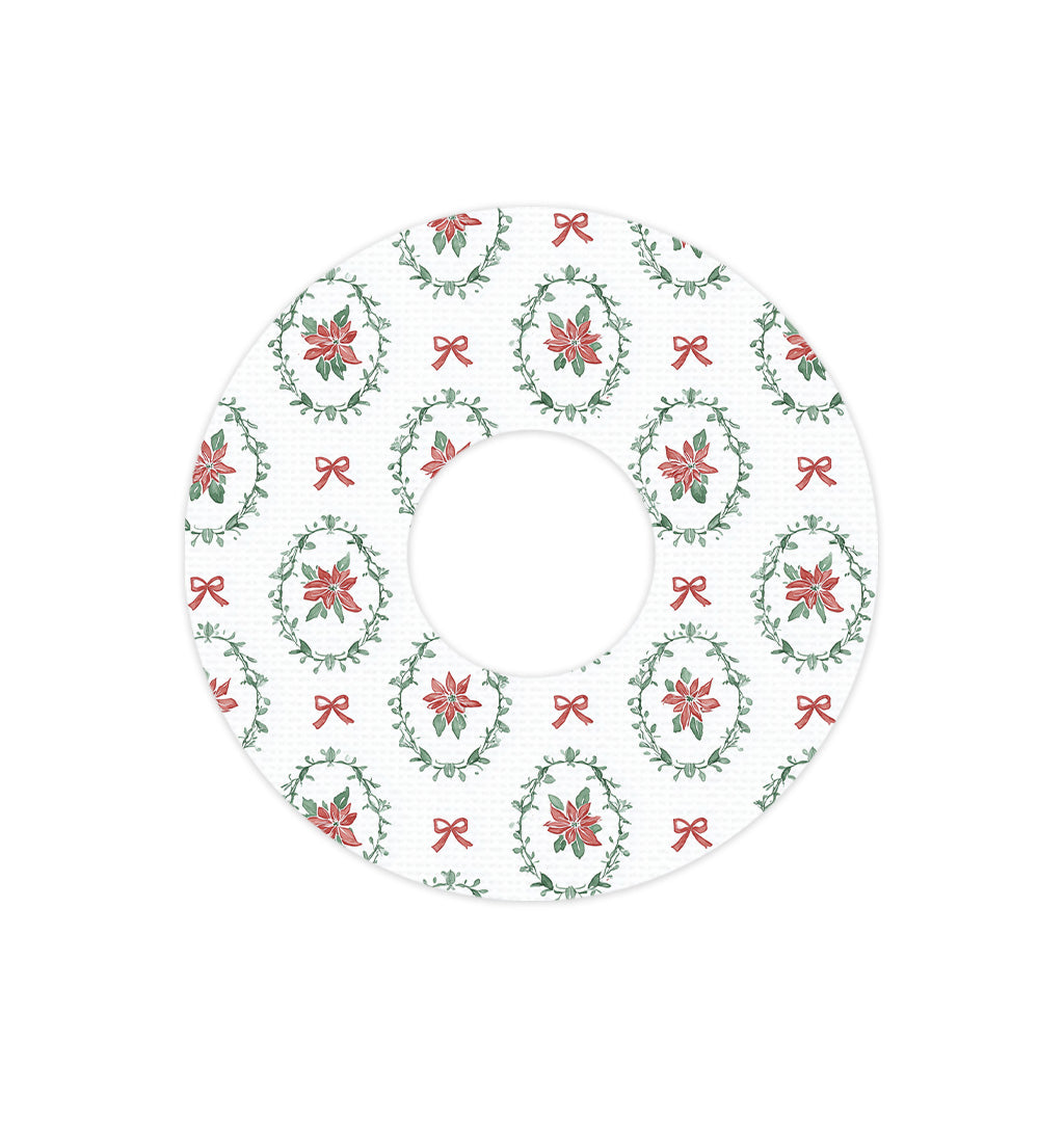 Poinsettia Parade FreeStyle Libre 3 Patch Tape - Pump Peelz