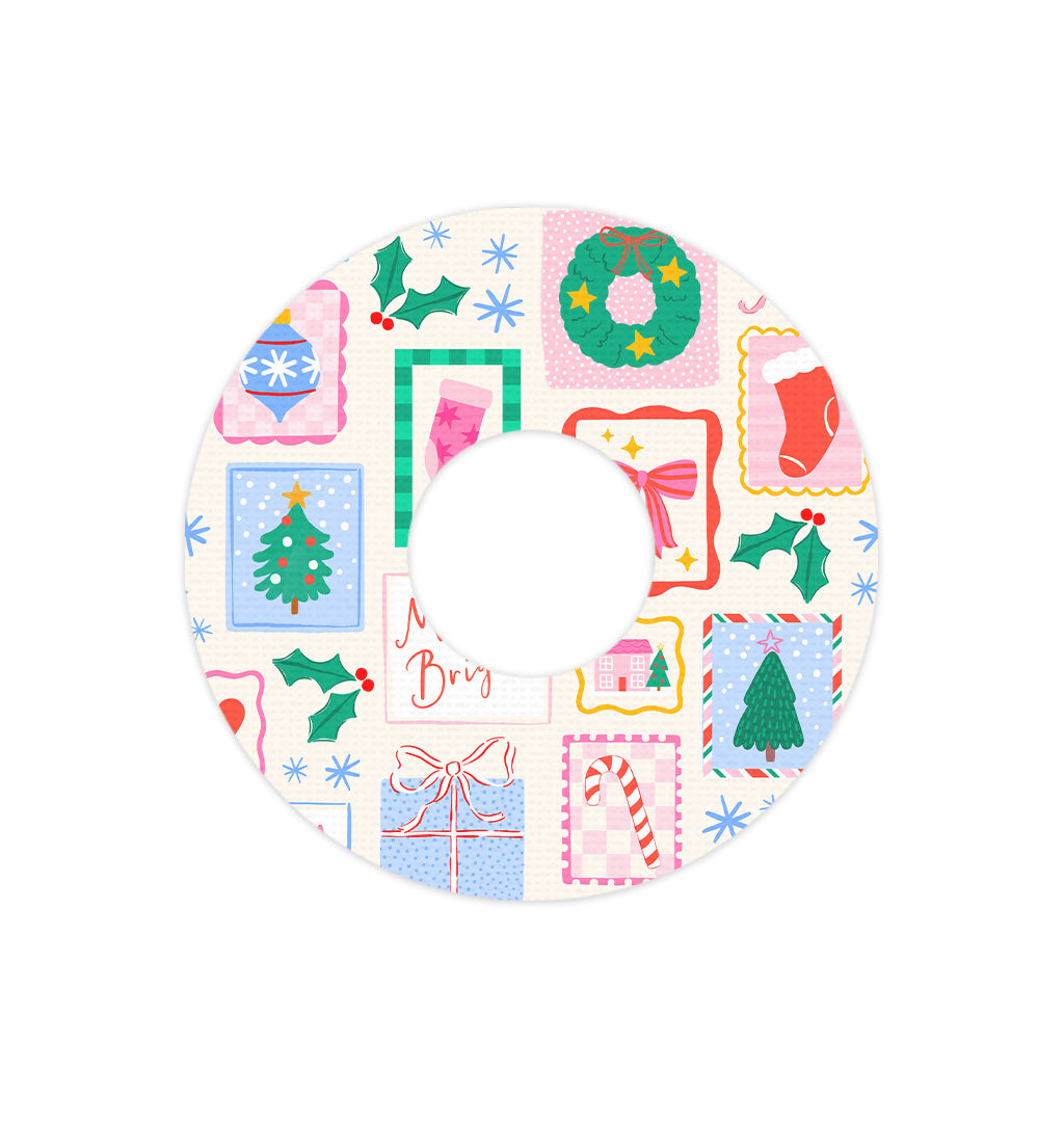 Holiday Greetings FreeStyle Libre 3 Patch Tape - Pump Peelz