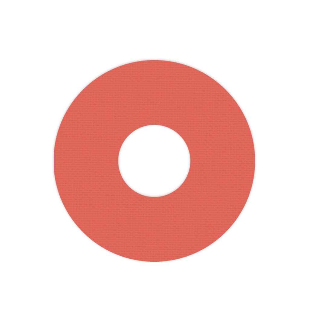 Solid Color Orange FreeStyle Libre 3 Patch Tape - Pump Peelz