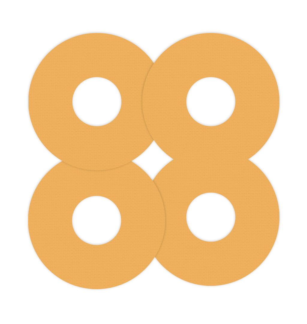 Solid Color Mustard FreeStyle Libre 3 Patch Tape - Pump Peelz