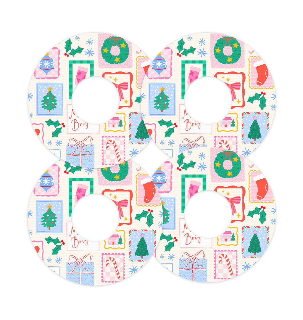 Holiday Greetings FreeStyle Libre 3 Patch Tape - Pump Peelz