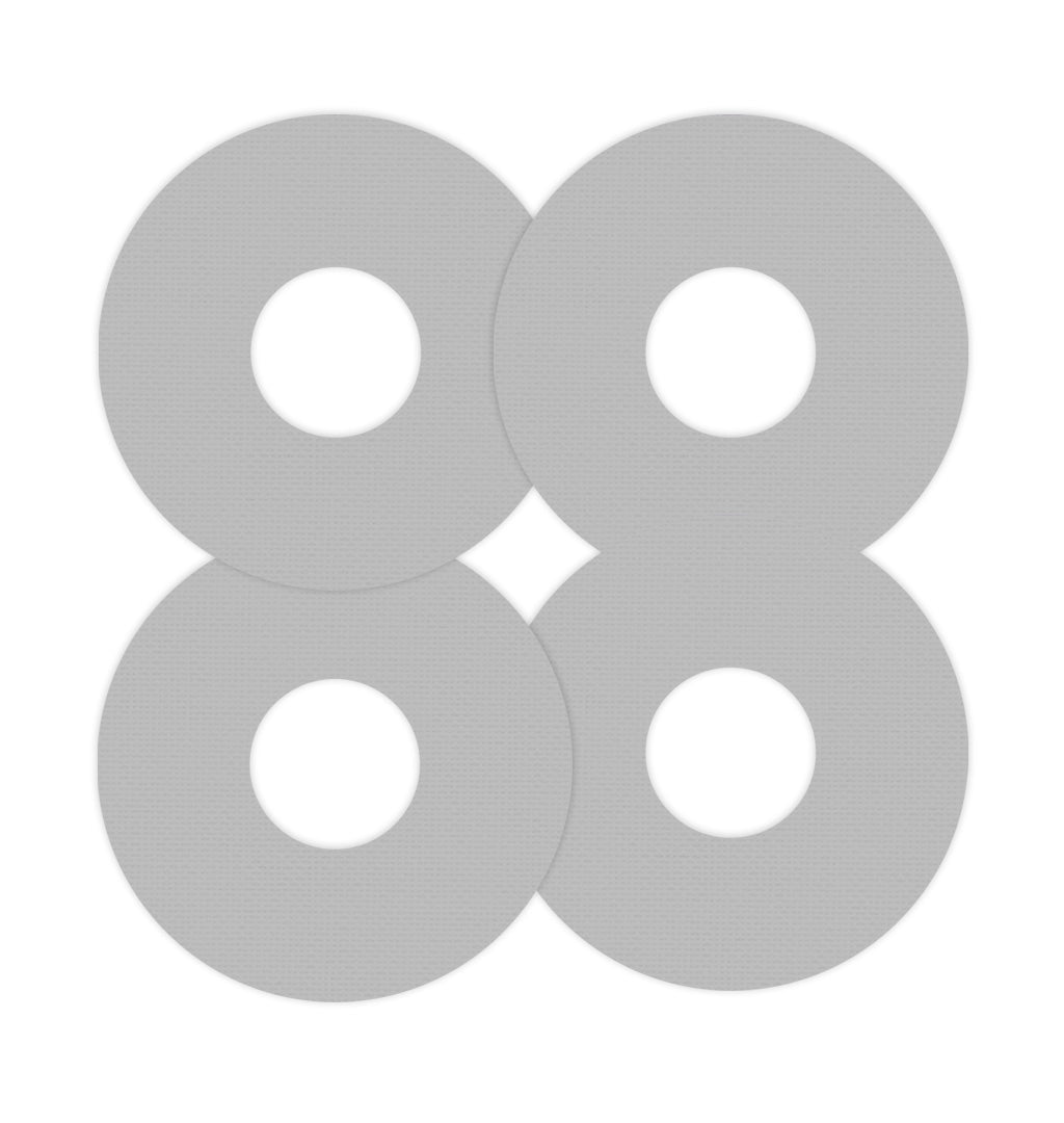 Solid Color Grey FreeStyle Libre 3 Patch Tape - Pump Peelz