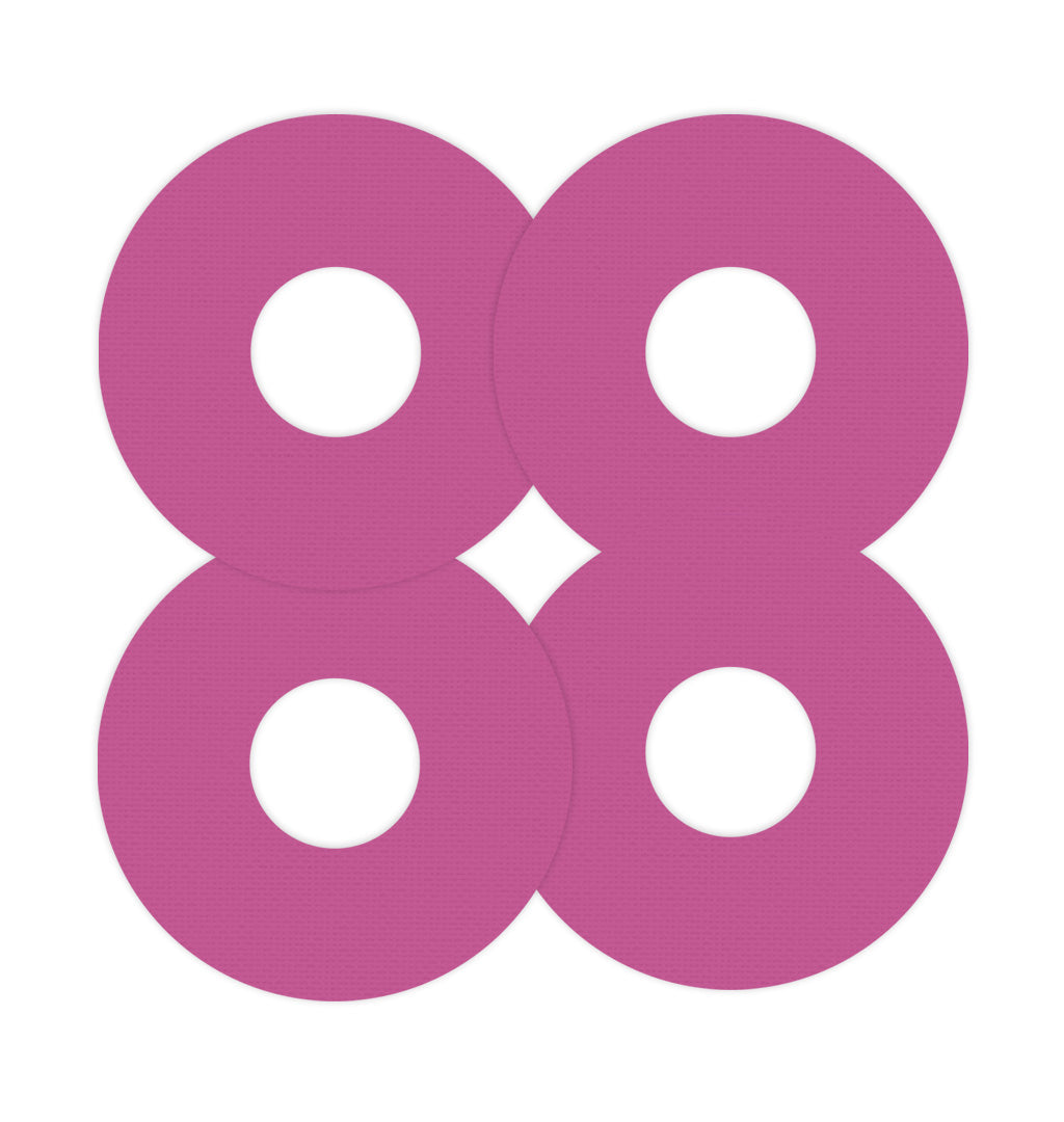 Solid Color Berry FreeStyle Libre 3 Patch Tape - Pump Peelz