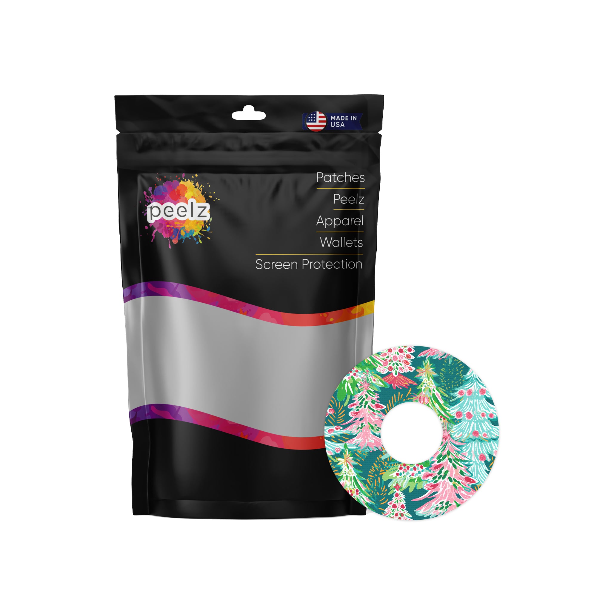 Festive Forest FreeStyle Libre 3 Patch Tape - Pump Peelz