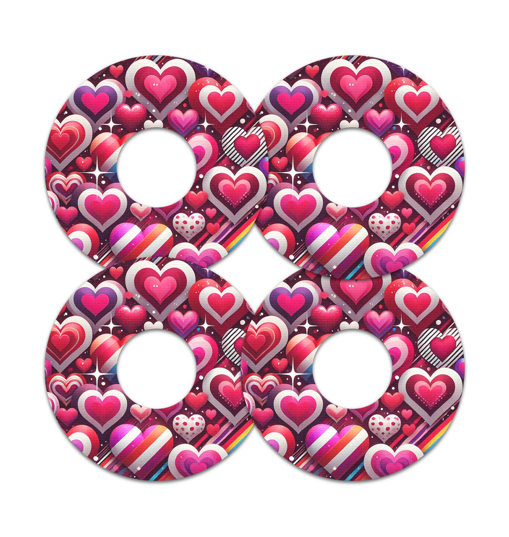 Sparkly Hearts FreeStyle Libre 3 Patch Tape - Pump Peelz