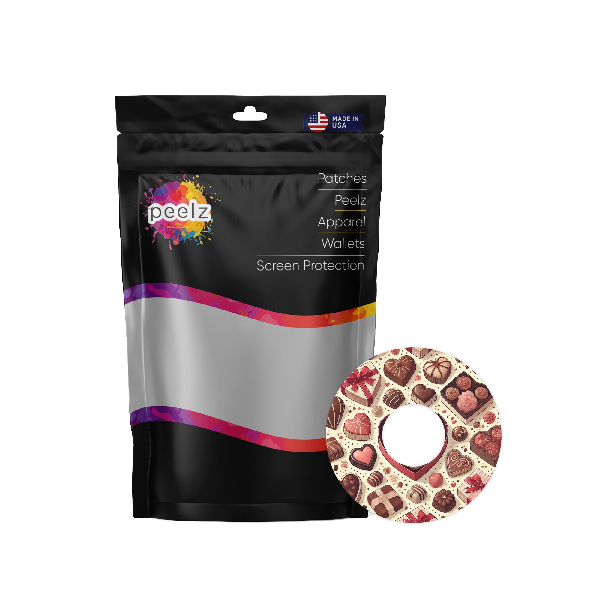 Chocolate Love FreeStyle Libre 3 Patch Tape - Pump Peelz