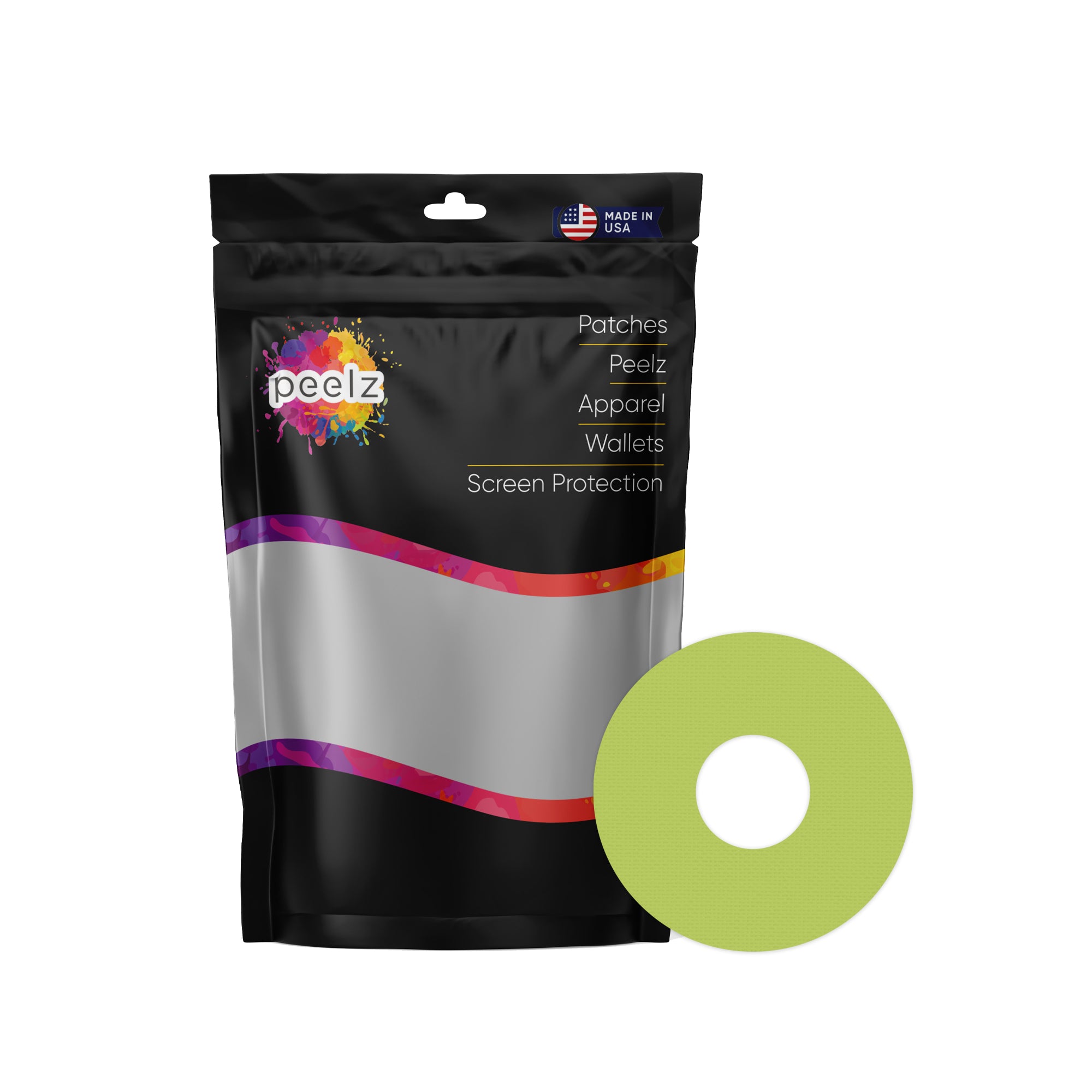 Solid Color Pear FreeStyle Libre 3 Patch Tape - Pump Peelz