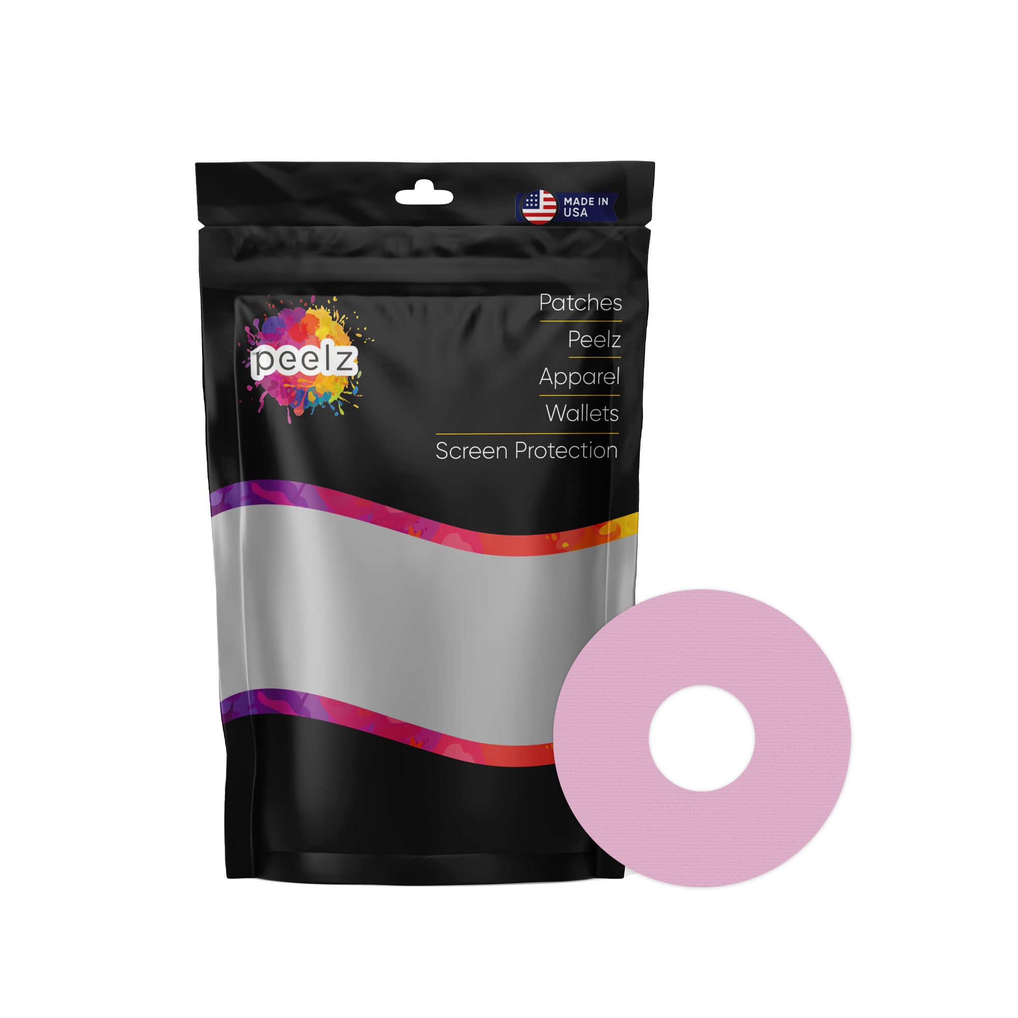Solid Color Rose FreeStyle Libre 3 Patch Tape - Pump Peelz