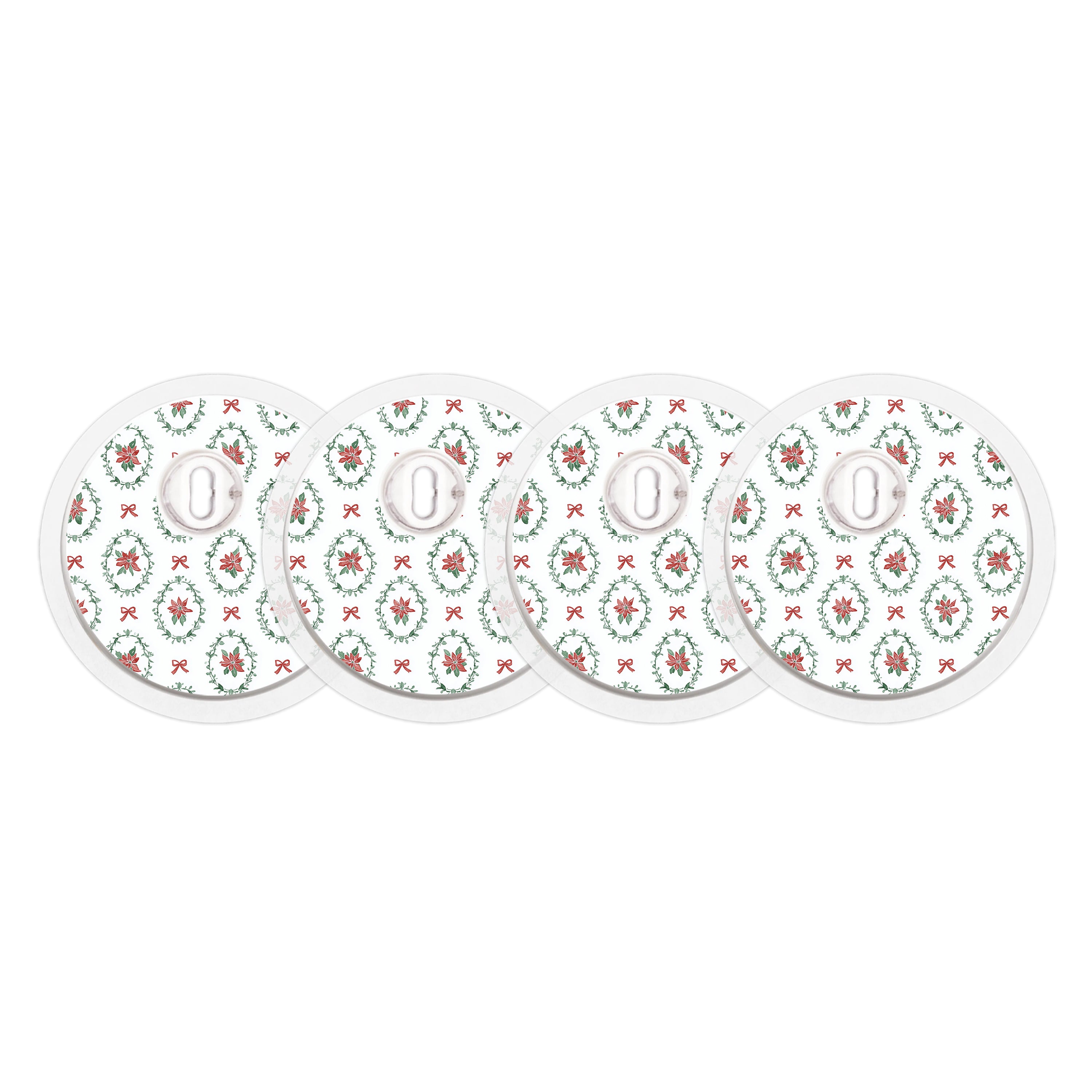 Poinsettia Parade FreeStyle Libre 3 Sensor Sticker - Pump Peelz