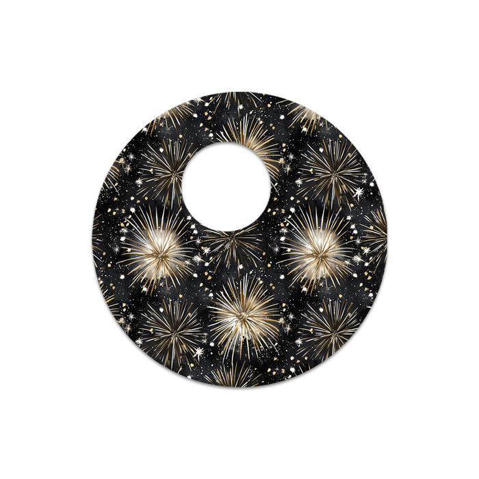 Fireworks Sticker Designed for the FreeStyle Libre 3 Sensor