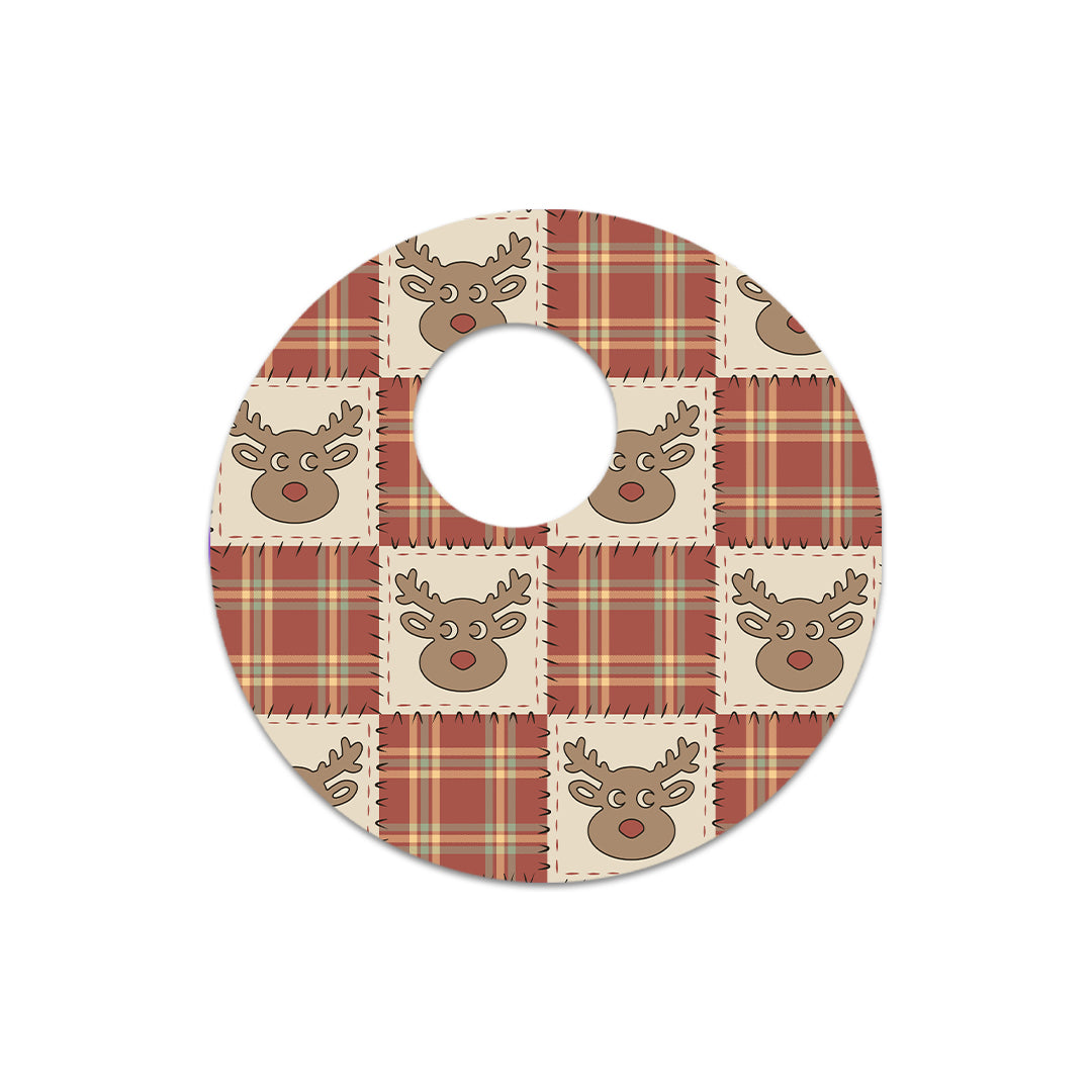 Rustic Reindeer FreeStyle Libre 3 Sensor Sticker - Pump Peelz