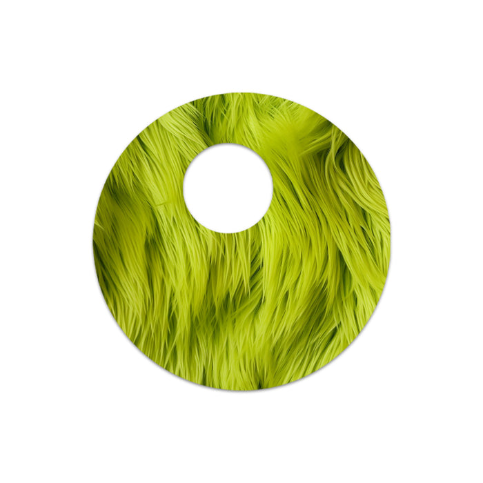 Green Fur Sticker Designed for the FreeStyle Libre 3 Sensor