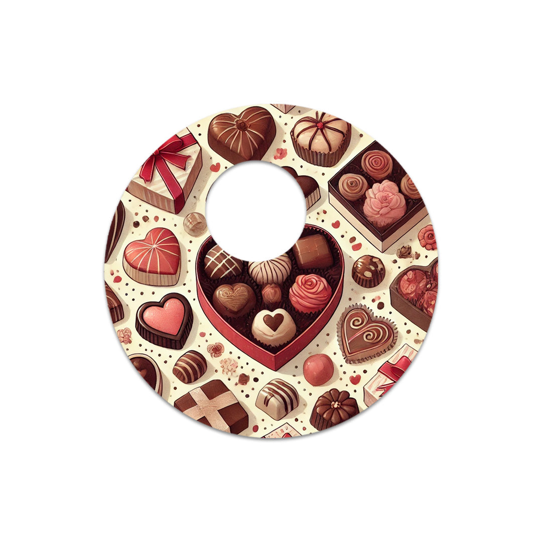 Chocolate Love Sticker Designed for the FreeStyle Libre 3 Sensor